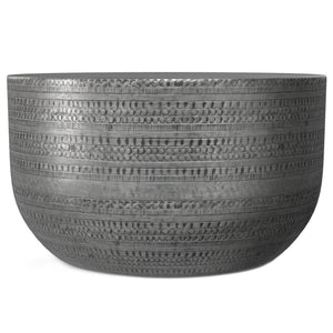 English Elm Johnsen Metal Coffee Table - Antique Silver Industrial Elegance For Living Room Or Cocktail Use B136P158941