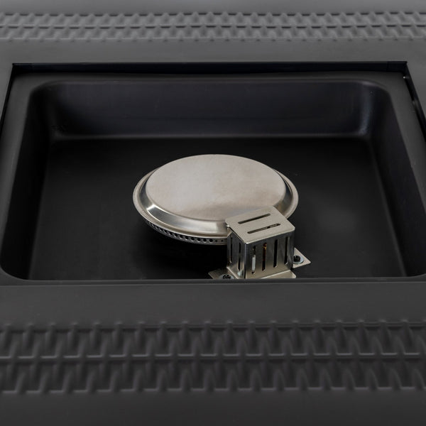 English Elm 28-Inch Iron Square Propane Fire Pit Table - Durable, Stylish, And Versatile For Outdoor Gatherings W3131P277174