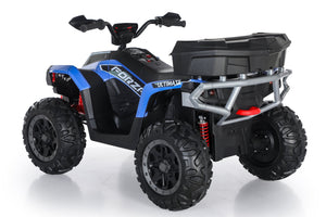 English Elm Kids 24v 4wd Electric Atv Two-seater Ride on with Quad Motor and Suspension W1620P487633