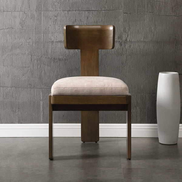 English Elm Christopher Knight Home® - Upholstered Modern Dining Chairs Set of 2 with Comfortable Fabric Seats, Solid Rubber Wood Legs, 330lb capacity and Timeless Design Beige N779P236964A