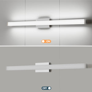 English Elm Bathroom Vanity Light Brushed Nickel 41" Led Wall Bar Fixture - 6000K Cool White Illumination W2312P374955