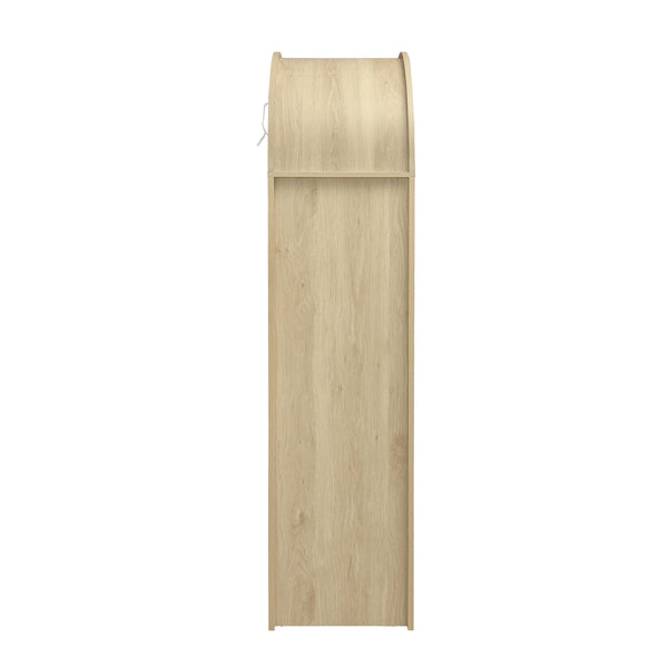 English Elm 70.28" Tall Arched Kitchen Pantry - Modern Farmhouse Cabinet With Adjustable Shelves For Versatile Storage W688P204446
