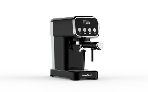 English Elm 20bar Slim Espresso Machine with Steam Wand Cup Warmer and 43oz Detachable Tank W1002P414529