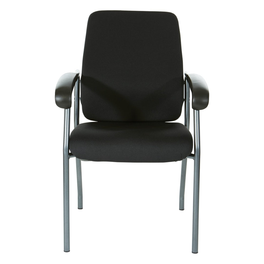 OSP Home Furnishings Padded Visitor Chair with Lumbar Support and Steel Frame for Office Reception Areas 83730T-30