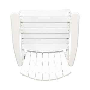 English Elm Christopher Knight Home® - Outdoor Acacia Wood Adirondack Dining Chairs Set of 2 — Weather-Resistant Patio Armchairs with Rustic Charm and Comfort White 64844.00WHI