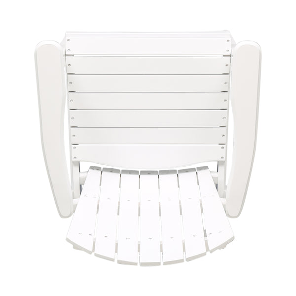 English Elm Christopher Knight Home® - Outdoor Acacia Wood Adirondack Dining Chairs Set of 2 — Weather-Resistant Patio Armchairs with Rustic Charm and Comfort White 64844.00WHI