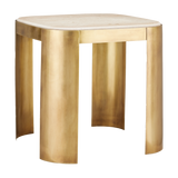 Sev Travertine Accent Table