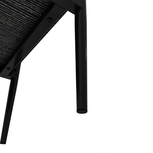 English Elm Set Of 2 Rectangle End Tables With Gray Tempered Glass Top & Mdf Shelf – Modern Living Room Decor W241P184251-GIGA