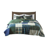 Woolrich Mill Creek Lodge/Cabin Oversized Cotton Quilt Set WR13-2816 Green