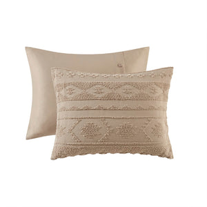 English Elm 2 Piece Chenille Tufted Jacquard Comforter Set Heavyweight Southwestern Boho Bedding B035P319508