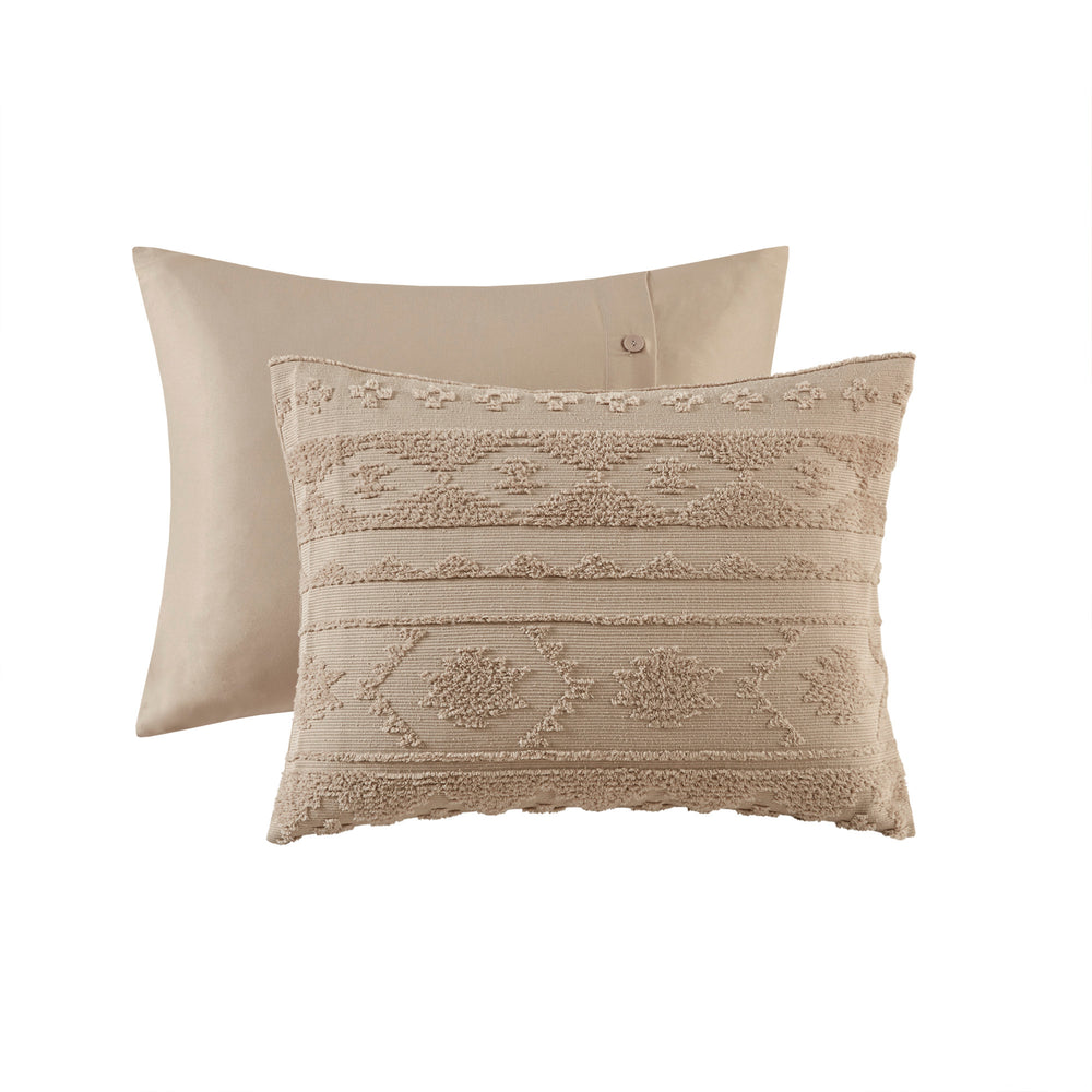 English Elm 3 Pcs King/Cal King Chenille Oversized Comforter Set – Luxurious Tan Tufted Design For Cozy Sleep B035P319510