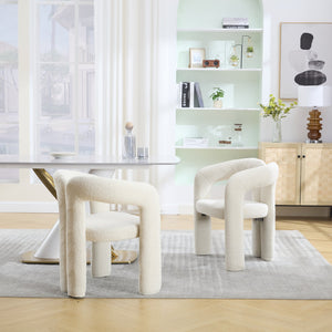 English Elm Contemporary Velvet Upholstered Barrel Accent Chair with Curved Support, Foam Seat, Steel Frame Finish Beige W395P224764