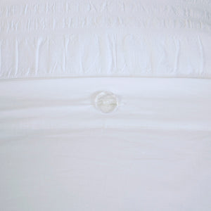 English Elm Full/Queen Seersucker Duvet Cover Set 4PC – 100% Cotton Textured Striped Bedding with Shams & Pillow, Machine Washable B035129170