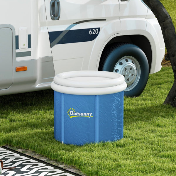 English Elm Outsunny Portable Ice Bath Tub, 79 Gallon Cold Plunge For Athletes With Thermo Lid & Carry Bag W2225P200854-GIGA