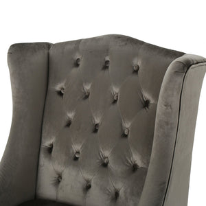 English Elm Toddman Wingback Club Chair Tufted Diamond Stitching Birch Legs Reading Nook Accent 55038.00NVLT