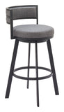 Gimsby Swivel Barstool Gray 110332 Zuo Modern