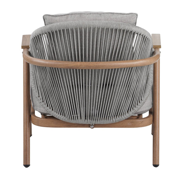 English Elm Christopher Knight Home® - Orla Outdoor Rope Club Chair - Stylish Teak Finish & Plush Taupe Cushions For Ultimate Comfort N775P224519T