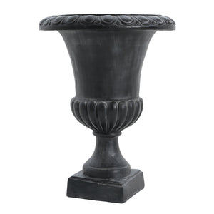 English Elm Christopher Knight Home® - MGO Hand-Painted Garden Urn 27" H in Antique White Finish with Drainage Hole for Healthy Plants Antique Black N772P301484B