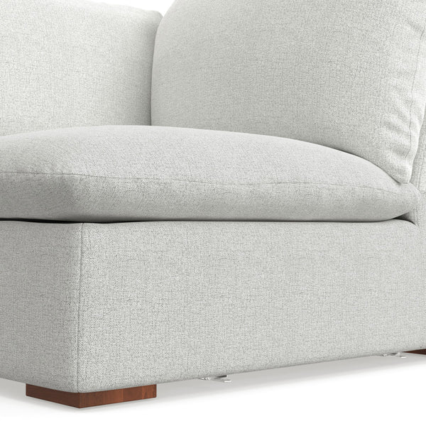 English Elm Jasmine Corner Sofa Module - Plush, Versatile Seating In Cloud Grey With Family-Friendly Comfort B136P199200