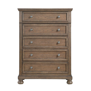 English Elm Transitional 7-Drawer Dresser with Felt Jewelry Tray, Dovetail Drawers & Pewter Knobs, Fully Assembled Antique brown 42 L x 21 W x 55.5 H B011P374533