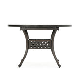 Christopher Knight Home® - Noble House - Stock Island Outdoor Finished Expandable Aluminum Dining Table