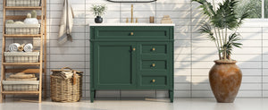 English Elm 36'' Modern Bathroom Vanity With Elegant Sink, 2 Drawers, And Tip-Out Storage For Stylish Spaces N710S136004F
