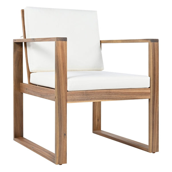 English Elm Trexm Acacia Wood Outdoor Dining Set Seats Six with Umbrella Hole Rustic Patio Beige,Light Teak TM000019AAD