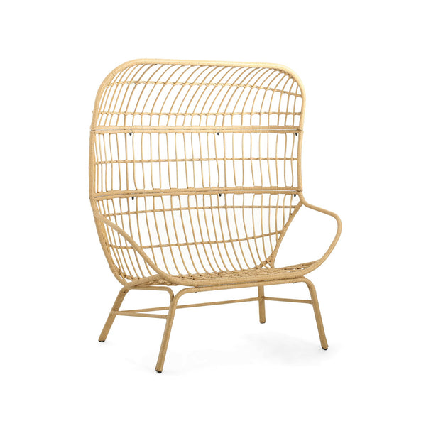 English Elm Christopher Knight Home® - Palos Outdoor Wicker Loveseat - Stylish Light Brown, Weather-Resistant Pe Rattan For Comfort & Durability N775P191275L