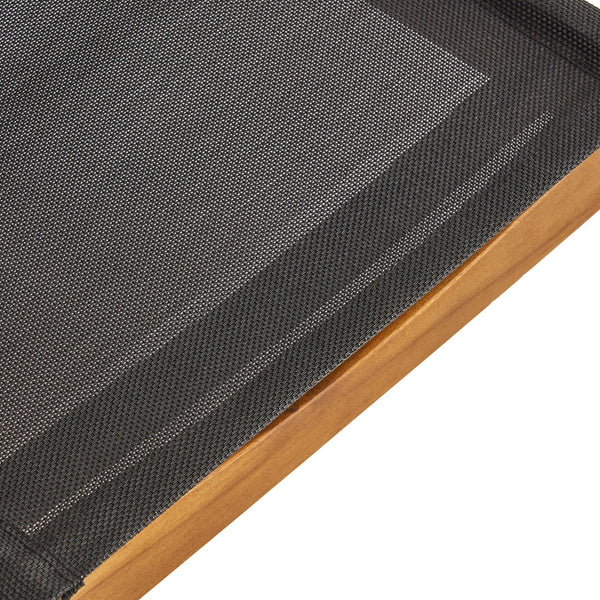 English Elm Christopher Knight Home® - BELFAST Outdoor Dining Chair Set of 2 with Acacia Wood Frame, Black Mesh Seats, Durable Weather-Resistant Design Teak 63256.00