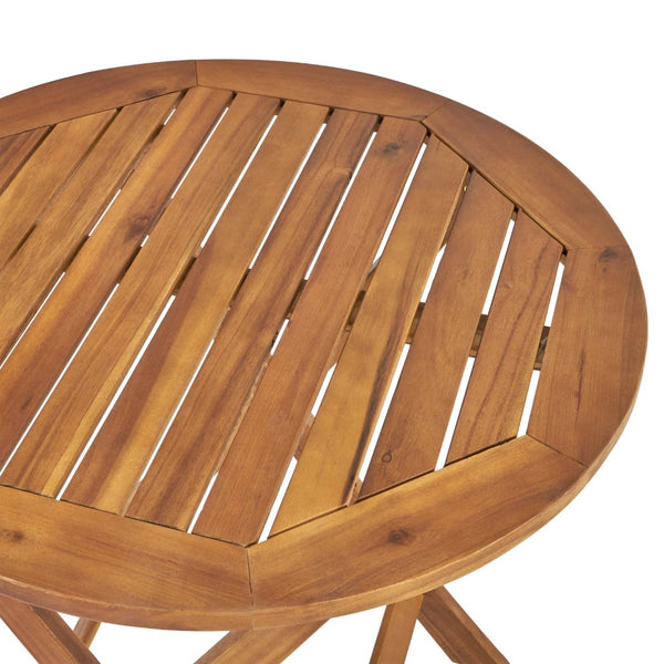 English Elm Hillside Acacia Wood Outdoor Bistro Set with Cane Seats Foldable Patio Dining 65090.00