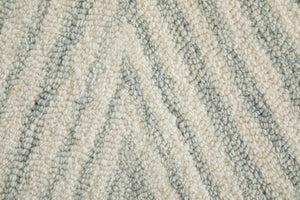 Feizy Rugs Wallace Hand-tufted Wool Area Rug – Stylish Abstract Design For High-traffic Spaces, Durable Comfort Gray,Ivory Wool Wal8a41fgry000f00