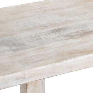 Crestview Collection Coastal Console Table – Rustic Mango Wood With Cathedral Supports For Timeless Living Room Style White Solid Wood Cvfnr4615