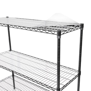 English Elm 3 Tier Heavy Duty Steel Wire Shelving Unit Expandable Industrial Storage Rack Set of 2 W2932P373618