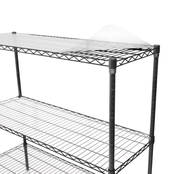 English Elm 3 Tier Heavy Duty Steel Wire Shelving Unit Expandable Industrial Storage Rack Set of 2 W2932P373618