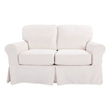 OSP Home Furnishings Ashton Loveseat Ivory