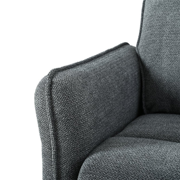 English Elm 270° 270° Power Swivel Recliner Chair with USB Ports, 30° Rocking, 95–150° Recline for Small Spaces Dark Gray W1028S00050