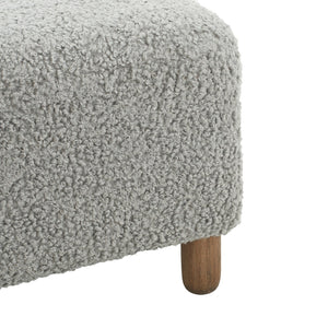 English Elm Christopher Knight Home® - Comfortable Ottoman with Foam Cushion and Sturdy Pine Frame – Plush Upholstery, 250 lb Capacity, Stylish Rectangle Grey N769P186934G