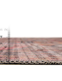 Unique Loom Mangata Melodie Machine Made Border Rug Apricot and pink, Gray/Black/Brown 7' 3" x 7' 5"