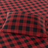 Woolrich Flannel Lodge/Cabin Sheet Set WR20-2287 Red/Black Buffalo Check