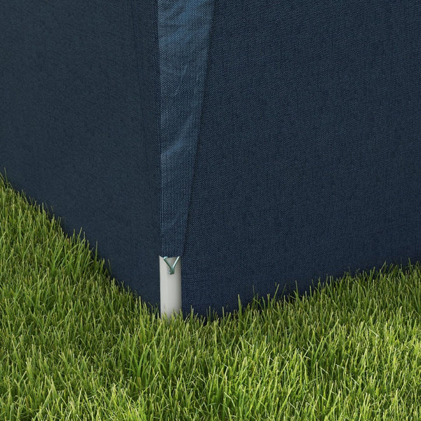 English Elm Outsunny 10' X 19.5' Pop Up Canopy Tent With Sidewalls & Doors, Adjustable Height, Portable Design W2225P174166-GIGA