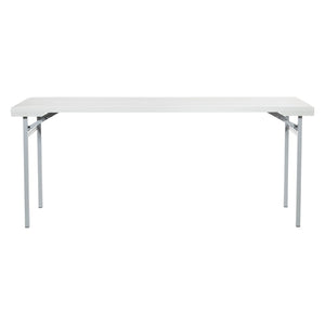 OSP Home Furnishings Resin Folding Training Table with Steel Frame for Classrooms Events and Workspaces BT22