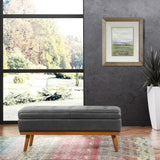 OSP Home Furnishings Katheryn Storage Bench Pewter