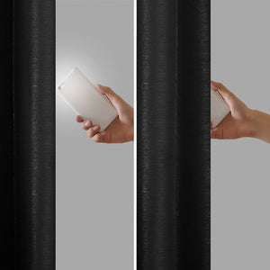 JLA Home Madison Park - Twist Total Blackout Faux-Silk Curtain Panel with Foam-Back Liner, Thermal Insulation & OEKO-TEX MP40-8336