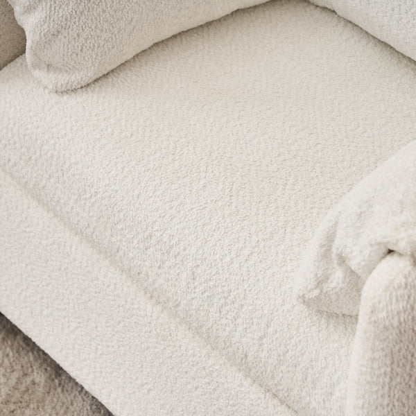 English Elm 002 Plush Chenille Accent Chair with High-Resilience Cushion, Compact Single Seater for Cozy Living Spaces W2636P232353