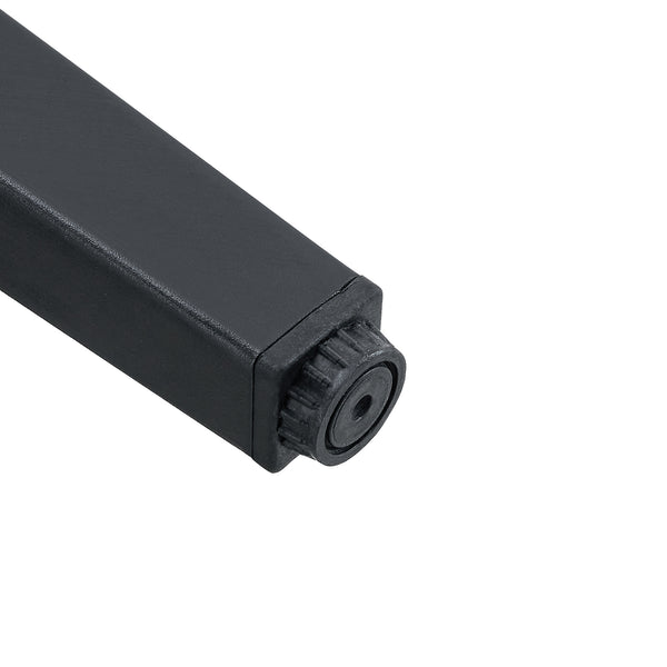 English Elm Two White PU dining chairs with black metal legs, ergonomic cushioned seats, anti-slip feet, modern stylish design (2 pcs) W1151P263130