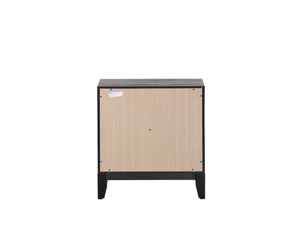 English Elm Glasgow Nightstand with Two Dovetail Drawers, Sleek Hardware and Deep Storage for Modern Bedrooms Gray 24 L x 26 W x 19 H B078P349542