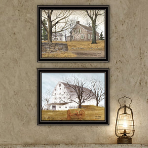 English Elm Trendy Decor 4u Billy Jacobs Pastoral Diptych Framed Farmhouse Wall Art Set B067P254094