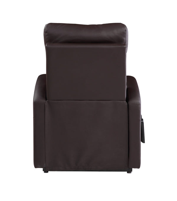English Elm Ricardo Brown Synthetic Leather Power Lift Recliner For Effortless Comfort & Supportive Design B2726P279127-GIGA