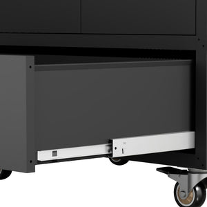 English Elm Tool Cabinet on Wheels Heavy Duty Steel Garage Workshop Organizer with Locking Casters T2398P407327
