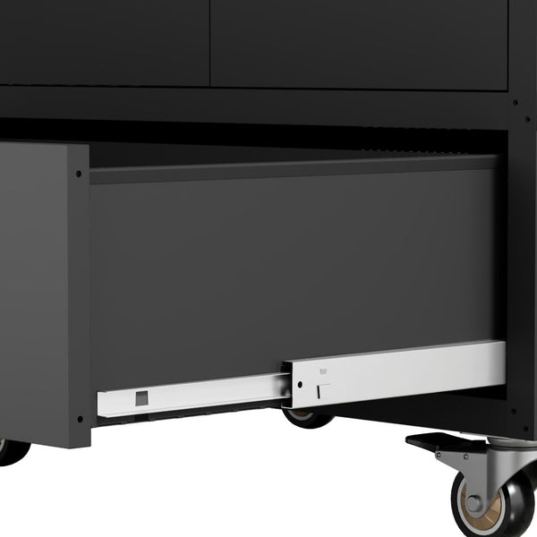 English Elm Tool Cabinet on Wheels Heavy Duty Steel Garage Workshop Organizer with Locking Casters T2398P407327